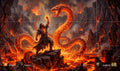 Avatar of Fire playmat, full artwork
