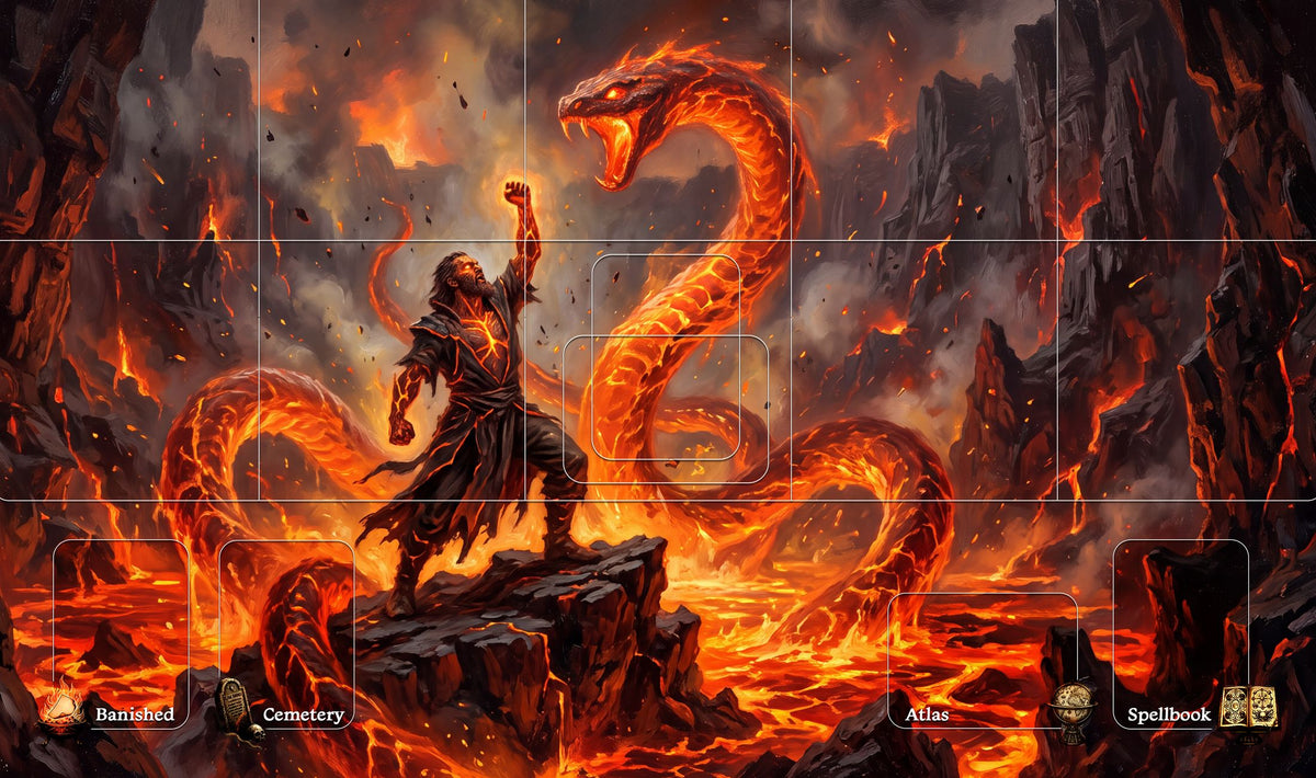 Avatar of Fire playmat, full artwork