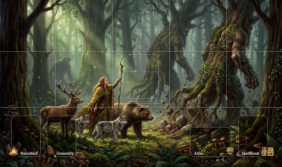 Druid playmat, full artwork