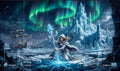 Frost Mage, Aurora playmat, full artwork