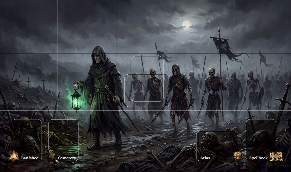 Necromancer playmat, full artwork