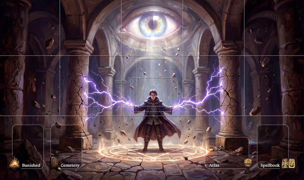 Sorcerer playmat, full artwork